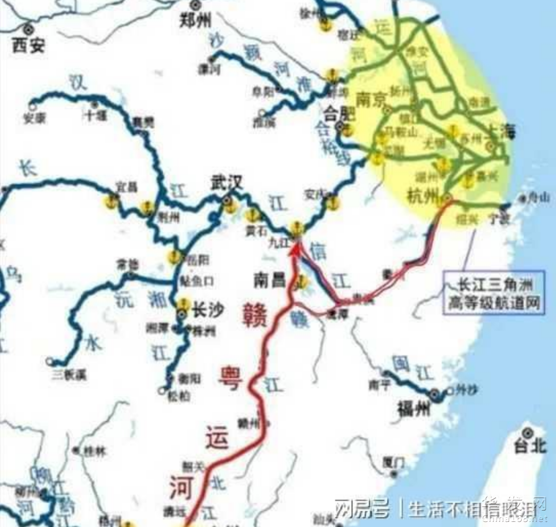 江西省的“浙贛粵大運河+高鐵”，是中國內部的“一帶一路”戰略